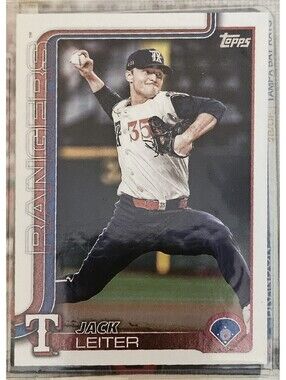 Jack Leiter 2025 Topps Update #US165 Texas Rangers